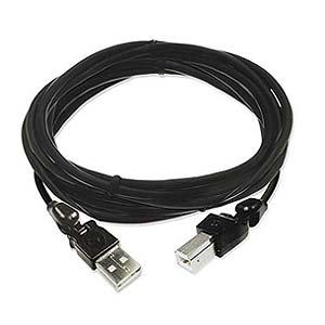 3d Am/bm USB 2.0 Cable, 2 Meters, Black - Ziotek