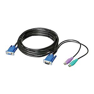 15ft. KVM Cables All-in-1 VGA And PS2 MS-PS2-15 - ConnectGear