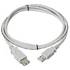 3ft. USB 2.0 Type A Male To Female Extension USB Cable, Beige ZT1310771