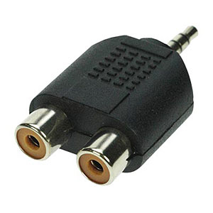 3.5mm Stereo Plug To RCa F X2 Adapter - Generic