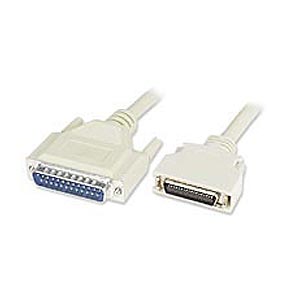 Half Pitch Parallel Printer Cable, 10ft - Ziotek