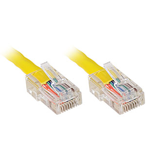 3ft. CAT5e UTP Patch Cable, Yellow - Universal