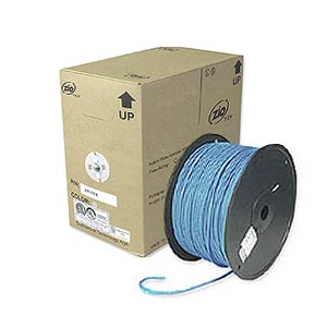 1000ft. CAT5e Solid Core Bulk Cable, Blue ZT1205350 - Ziotek