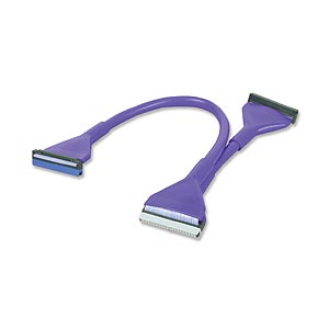 18in. Round IDE ATA133 40-Pin Cable With 3 Connectors Purple ZT1201084 - Ziotek