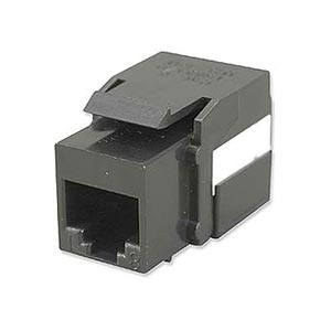 CAT6 RJ45 Keystone Jack 180d Black ZT1800352 - Ziotek
