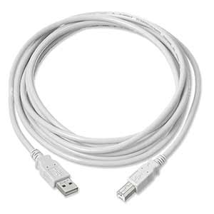 6ft. USB 2.0 Cable Type A Male To Type B Male Beige ZT1310760 - Ziotek