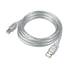 15ft. USB 2.0 Type A Male To Type B Male USB Cable, Clear ZT1311120