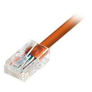 100ft Cat5e UTP Patch Cable, Orange - Universal