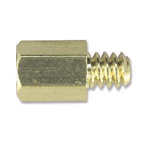 Brass Stud, Coarse Thread, 6 Pk - Ziotek
