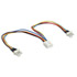 PWM Fan 4 Pin Y Cable, 6in. 1F To 2M