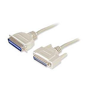 Bi-directional Printer Cable, 15ft - Ziotek