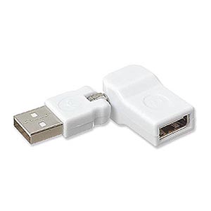 Flexible USB Adapter Am/af, White - Ziotek