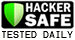 HACKER SAFE - Tested Daily - Click to verify