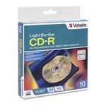 Verbatim Lightscribe CDR, 80min, 52x 10pk Spindle - Verbatim