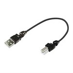 3d Am/bm USB 2.0 Cable, 20cm, Black - Ziotek