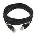 3d Am/bm USB 2.0 Cable, 3 Meters, Black - Ziotek
