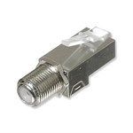 X-rjax Snap-in Coax Coupler, Male Adapter Plug - XMultiple