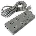 8-Outlet Pro Surge With Rotating Plug 25ft. Cable ZT1120178 - Ziotek