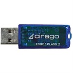 USB Bluetooth Adapter Class Ii, 2.0 Edr, Blue - Cirago