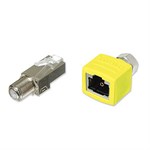 X-rjax Snap-in Coax Female/male Combo Kit, Yellow - XMultiple