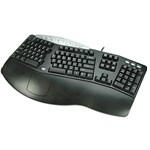 Tru-Form Contoured Ergonomic Keyboard, Black PCK-208B - Adesso