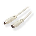PS2 (6-pin Mini Din) Extension Cable, F/M, 50ft - Ziotek