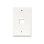 1 Hole Wall Plate, White ZT1800245 - Ziotek