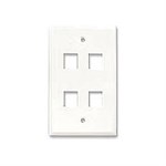4 Hole Wall Plate, White ZT1800235 - Ziotek