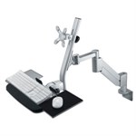 Gas Spring LCD Arm W/ Keyboard Holder, Desk Or Wall ZT1110244 - Ziotek