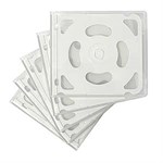 Quad CD Jewel Cases Clear 5 Pack ZT1340148 - Ziotek