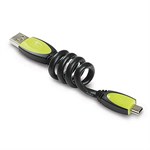 Flexicord  1ft. USB Type A Male To Mini Type B (5-pin) Male Cable ZT1311011 - Ziotek