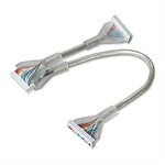 Clear Round Floppy Drive Cable, 24in, 3 Conn. - Ziotek