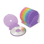 Clamshell CD Protective Case 25 Pack With Rack ZT1340147 - Ziotek