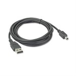 USB 2.0 Cable, A Male To 4-pin Mini B Male, 6ft - Ziotek