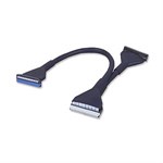Round Ata133 IDE 40pin, 3conn, 18in, Black - Ziotek