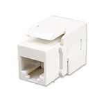 CAT6 RJ45 Keystone Jack, 90d, White - Ziotek