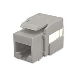 CAT6 RJ45 Keystone Jack, 90d, Grey - Ziotek