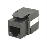  CAT6 RJ45 Keystone Jack 180d Black ZT1800352 - Ziotek