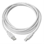 6ft. USB 2.0 Cable Type A Male To Type B Male Beige ZT1310760 - Ziotek