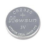 Coin Cell Lithium, 3v, Cr2320, 5 Pack - Newsun