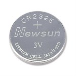 Coin Cell Lithium, 3v, Cr2325, 5 Pack - Newsun