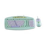 Mini Keyboard And Mouse For Kids, Green, PS2 - A4tech