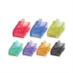 Rj-45 Plugs Gold Solid/stranded, 50pk, Assorted - Ziotek