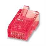 Rj-45 Plugs Gold Solid/stranded, 50pk, Red - Ziotek