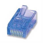 RJ45 Cat5 / 5e Stranded Plug Connector, Blue, 50 Pack ZT1800675 - Ziotek
