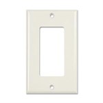 Decora 1 Hole Faceplate, White - Universal