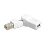 Flexible USB Adapter BM/Mini 5p F, White - Ziotek