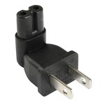 NEMA 1-15P Plug To IEC C7 Plug Adapter - Universal