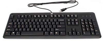 HP Wired Keyboard, Black - HP