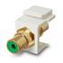 RCA Coupler Keystone Insert Jack, Green / Gold